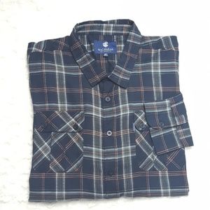 NWT Rocawear Button Front Shirt Sz 6XB Blue Plaid